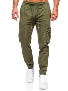 Χακί παντελόνι jogger cargo ανδρικό Bolf MP0181MV