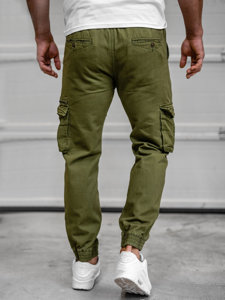 Χακί παντελόνι jogger cargo ανδρικό Bolf MP0181MV