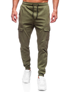 Χακί υφασμάτινα jogger cargo ανδρικά Bolf 384