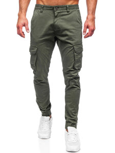 Χακί υφασμάτινα jogger cargo ανδρικά Bolf 77322