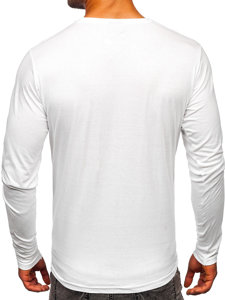 Longsleeve ανδρικο με σταμπα λευκο Bolf 1219